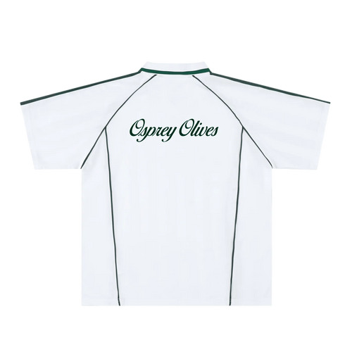 S*n様 オリーブ（OLIVE）ホワイトシャツ Script Logo Tee – OSPREY OLIVES