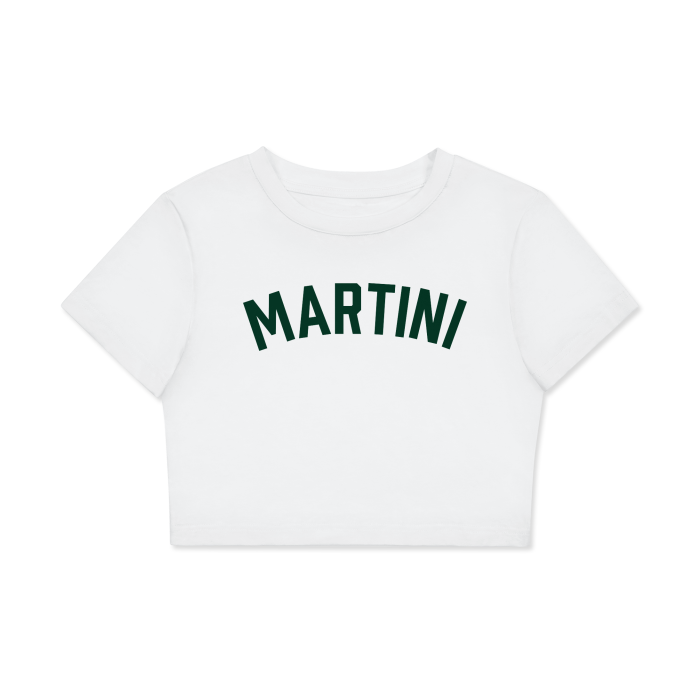 MARTINI FITTED CROP TEE