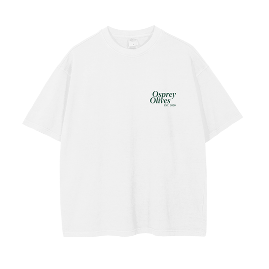 CLASSIC WHITE "WORLD BEST OLIVE" TEE